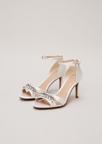 Phase Eight Embellished Heels White Australia | XH6093827